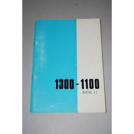 MANUALE DI ISTRUZIONE MK II 1300 1100 ADK 7178 3° ED.1970 ECCELLENTE