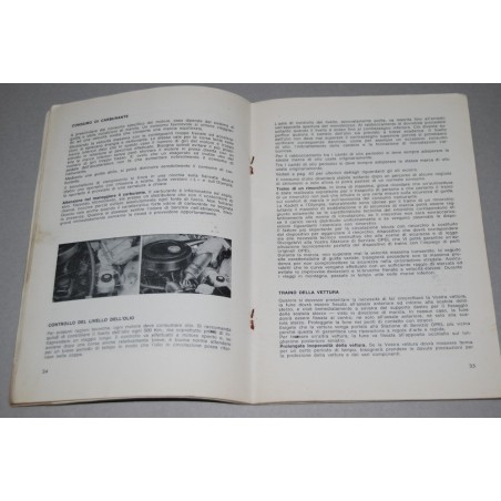 MANUALE DI ISTRUZIONE OPEL KADETT OLYMPIA  GMI 351/2 1968 MACCHIE E SCRITTE