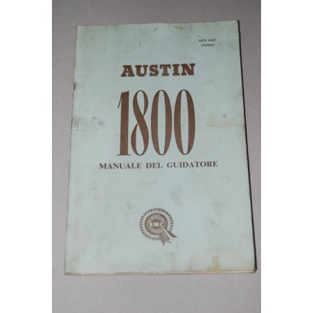 MANUALE DEL GUIDATORE AUSTIN 1800 AKD4162 - MACCHI DI OFFICINA
