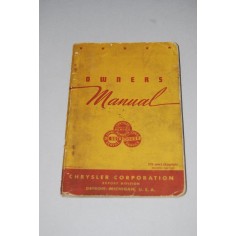 CHRYSLER CORPORATION EXPORT DIVISION OWNER MANUAL DX-6663 2° ED.