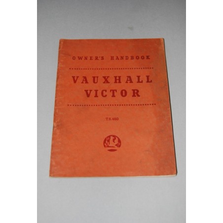 OWNER'S HANDBOOK F MODEL 2° SERIES VAUXHALL VICTOR TS460 1960 ENGLISH