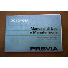 LIBRETTO USO MANUTENZIONE TOYOTA PREVIA 1992 ITALIANO ALCUNE PAGINE STACCATE