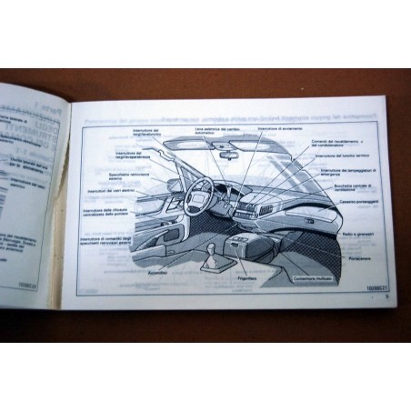 LIBRETTO USO MANUTENZIONE TOYOTA PREVIA 1992 ITALIANO ALCUNE PAGINE STACCATE