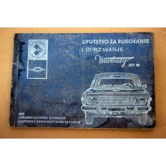 LIBRETTO USO MANUTENZIONE UPUTSTVO ZA RUKOVANIE I ODRZAVANJE WARTBURG 353 W 1977
