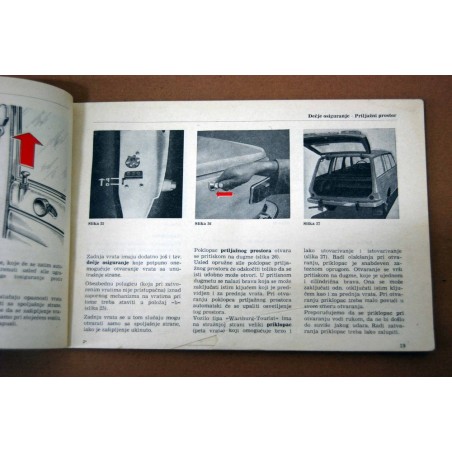 LIBRETTO USO MANUTENZIONE UPUTSTVO ZA RUKOVANIE I ODRZAVANJE WARTBURG 353 W 1977