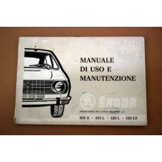 LIBRETTO USO MANUTENZIONE SKODA 105 S L 120 L LS - SCRITTE E PAGINE STACCATE