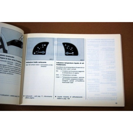 LIBRETTO USO MANUTENZIONE OPEL OMEGA GENNAIO 1990 GMI 796/5 - OTTIMO