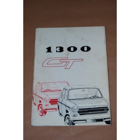 LIBRETTO USO MANUTENZIONE 1300 GT BRITISH LEYLAND AKD 7373 2° ED. ITALIANO 1971