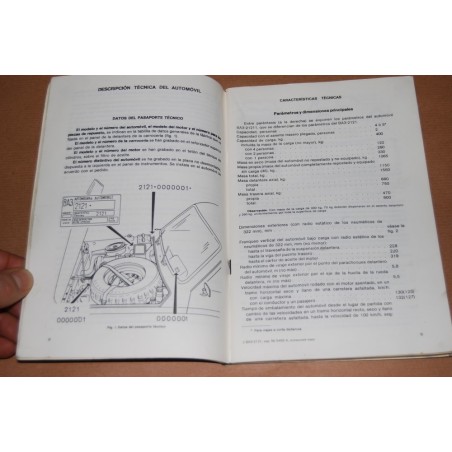 LIBRETTO USO MANUTENZIONE BA3 2121 21211 ES. SPAGNOLO SCRITTE E MACCHIE