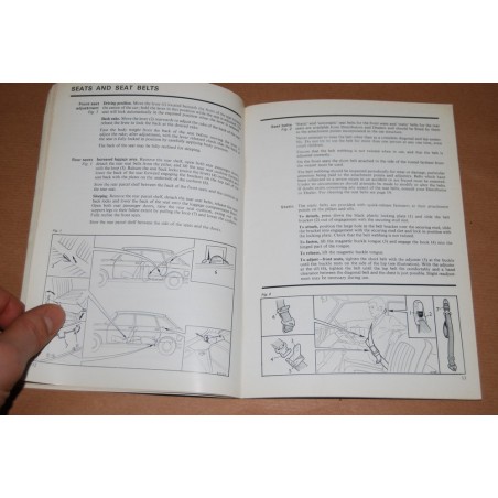 LIBRETTO USO MANUTENZIONE MAXI BY AUSTIN 1969 HANDBOOK ENG. AKD 7240 B
