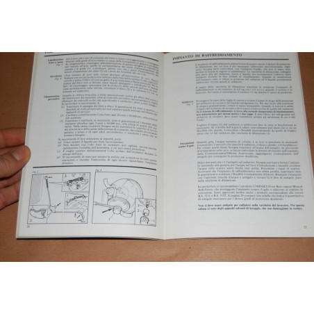 LIBRETTO USO MANUTENZIONE 1300 GT AKD 7373 4° EDIZIONE 1972 NUOVO