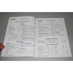 FIAT ABARTH 124 RALLY DATI PRINCIPALI PER LE RIPARAZIONI 1973 OTTIMO 2
