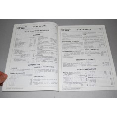FIAT ABARTH 124 RALLY DATI PRINCIPALI PER LE RIPARAZIONI 1973 QUALCHE ALONE 2
