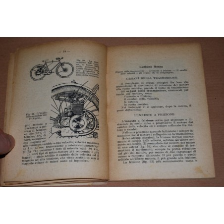 MOTOCICLETTA IN 10 LEZIONI CAPPELLI EDITORE COPERTINA SCONNESSA. BUONO