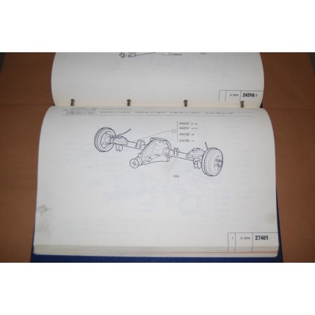 FIAT 131 MIRAFORI CATALOGO PARTI DI RICAMBIO 1° EDIZIONE IX 1974 BUONO