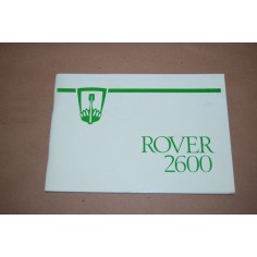 ROVER 2600 LIBRETTO USO MANUTENZIONE 5/80 ITALIANO NUOVO