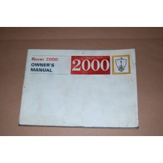 ROVER 2000 OWNER'S MANUAL ENGLISH TEXT INGLESE 1971 3RD ISSUE 1973 BUONO GOOD