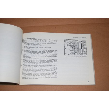 ROVER 2000 OWNER'S MANUAL ENGLISH TEXT INGLESE 1971 3RD ISSUE 1973 BUONO GOOD