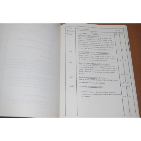VOLVO SERVICE FLAT RATE MANUAL VOLVO 140 1968 FRANCESE FRENCH BUONO