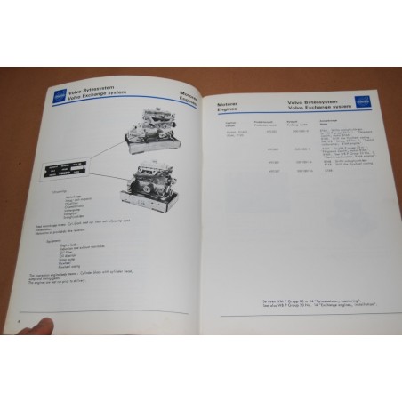 VOLVO BYTESSYSTEM PERSONVAGNAR EXCHANGE SYSTEM CARS SVEDESE