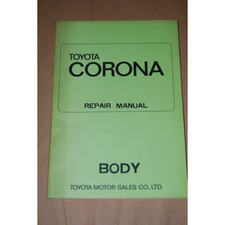 TOYOTA CORONA REPAIR MANUAL BODY SEDAN HARDTOP 1970 INGLESE BUONO