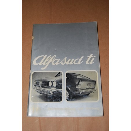 ALFA ROMEO ALFASUD TI BETRIEBSANLEITUNG UND WARTUNG 1974 DISCRETO