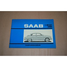 SAAB 2 DORRANS SEDAN INSTRUKTIONSBOK SVEDESE 1964 OTTIMO