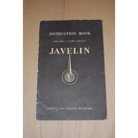 INSTRUCTION BOOK JABELIN 1/4 LITRE JOWETT INGLESE LIEVI MACCHIE DI UMIDITA'
