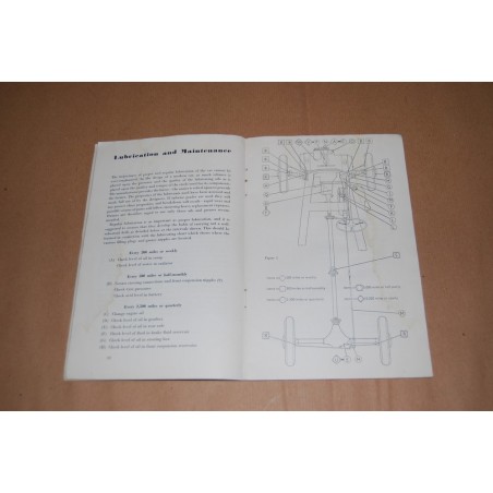 INSTRUCTION BOOK JABELIN 1/4 LITRE JOWETT INGLESE LIEVI MACCHIE DI UMIDITA'