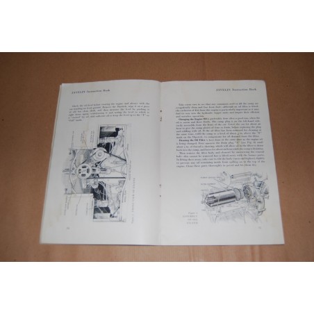 INSTRUCTION BOOK JABELIN 1/4 LITRE JOWETT INGLESE LIEVI MACCHIE DI UMIDITA'