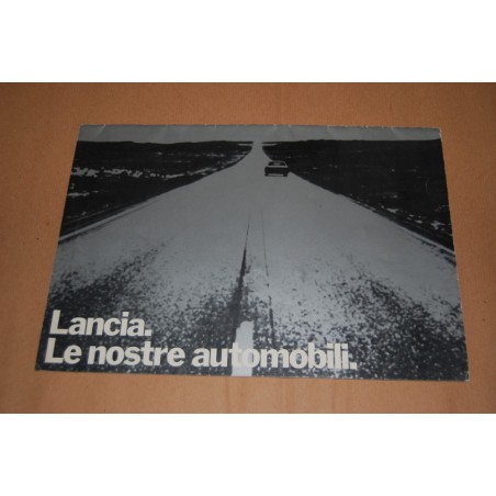 BROCHURE PROSPEKT DEPLIANT LANCIA LE NOSTRE AUTOMOBILI GAMMA MODELLI 8 PAGINE