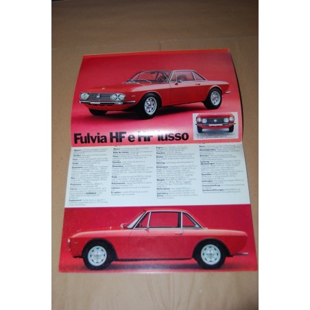 BROCHURE PROSPEKT DEPLIANT LANCIA LE NOSTRE AUTOMOBILI GAMMA MODELLI 8 PAGINE