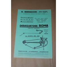 VOLANTINO PUBBLICITARIO DERAGLIATORE CICLSIMO BERNASCONI