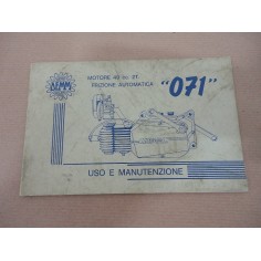 LIBRETTO USO MANUTENZIONE MOTORE DEMM FRIZIONE AUTOMATICA 071 - 49 CC 2 TEMPI