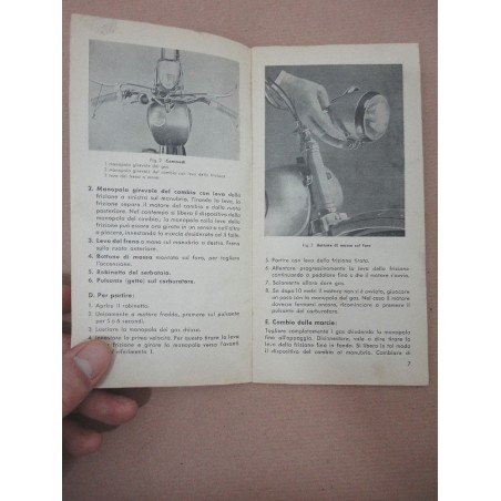 LIBRETTO USO MANUTENZIONE SACHS 50 28 pag. anno 1954 INGIALLIMENTI - BUONO