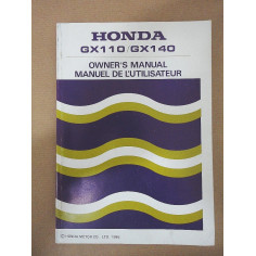 LIBRETTO GENERATORE HONDA GX110 & 140 1986 4 LINGUE - DE EN ES FR - OTTIMO