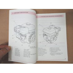 LIBRETTO GENERATORE HONDA GX110 & 140 1986 4 LINGUE - DE EN ES FR - OTTIMO 2