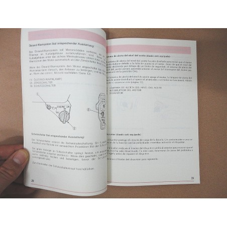 LIBRETTO GENERATORE HONDA GX110 & 140 1986 4 LINGUE - DE EN ES FR - OTTIMO
