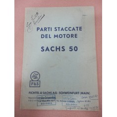CATALOGO RICAMBI PARTI STACCATE MOTORE SACHS 50 TIMBRI IN COPERTINA OTTIMO