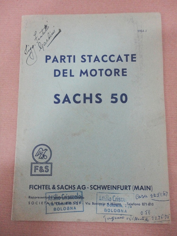 Sachs DIESEL 600 L motore manuale d/'uso manuale di istruzioni di pezzi di ricambio elenco