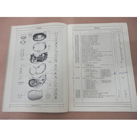 CATALOGO RICAMBI PARTI STACCATE MOTORE SACHS 50 TIMBRI IN COPERTINA OTTIMO
