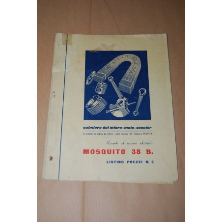 MOSQUITO 38 B. RICAMBI ED ACESSORI ADATTABILI LISTINO PREZZI N° 2 - MOLTO BUONO