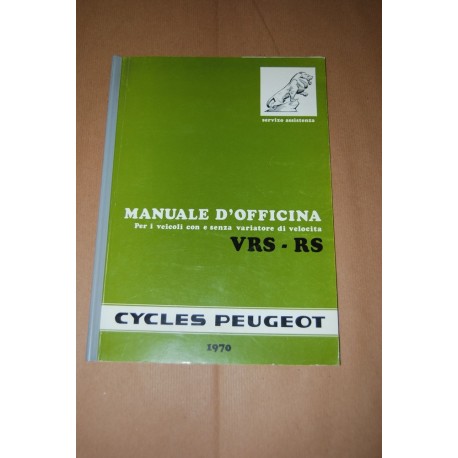 CYCLES PEUGEOT 1970 MANUALE D'OFFICINA VEICOLI VRS - RS - OTTIMO