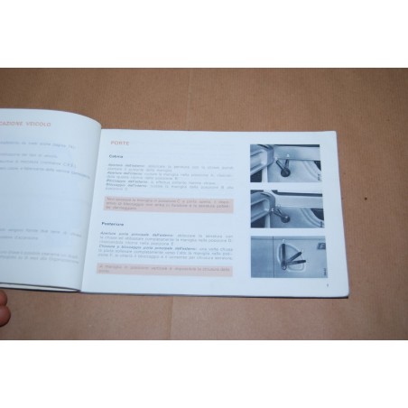 LIBRETTO USO MANUTENZIONE FIAT FURGONE 242E 2° ED. 1980 MACCHIE E UMIDITA'