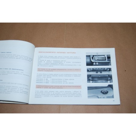 LIBRETTO USO MANUTENZIONE FIAT FURGONE 242E 2° ED. 1980 MACCHIE E UMIDITA'