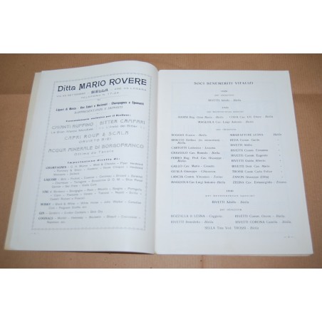 AUTOMOBILE CLUB BIELLA BOLLETTINO SEMESTRALE OTTOBRE 1931 - IX ANNO III N. 2