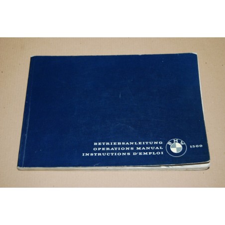 BMW 1500 ISTRUZIONI PER L'USO 1962 TEDESCO INGLESE FRANCESE ED. 1963 - BUONO