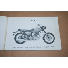 LAVERDA 750 GT LIBRETTO USO MANUTENZIONE CATALOGO PARTI RICAMBIO BUONO 2