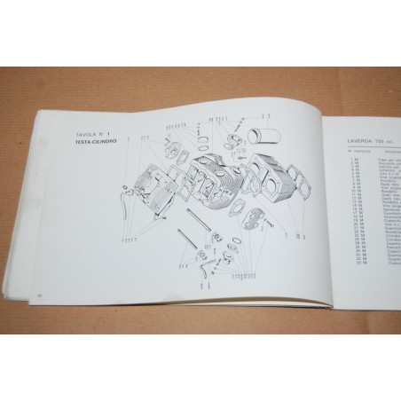 LAVERDA 750 GT LIBRETTO USO MANUTENZIONE CATALOGO PARTI RICAMBIO BUONO