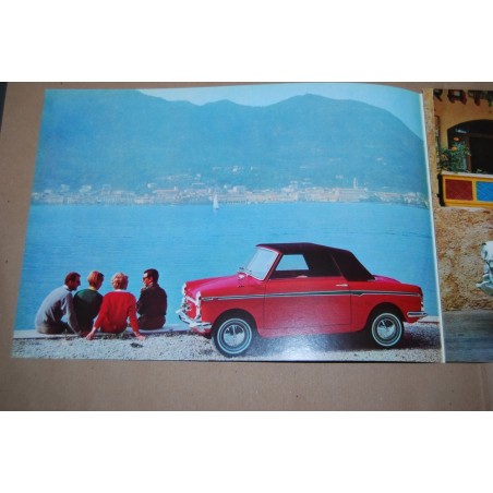 BROCHURE AUTO BIANCHINA AUTOBIANCHI CABRIOLET 3 PAG. UP 6512 NUOVO